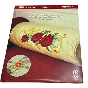 Husqvarna VIKING embroidery Mega Blossom by‎ Lena Mattsson CD & Disc #180